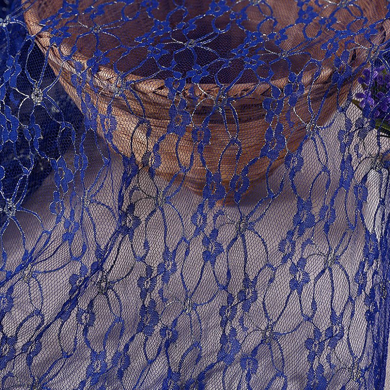 Lace Fabric Cutwork Solid Polyester for Apparel Wholesale Supplier 4